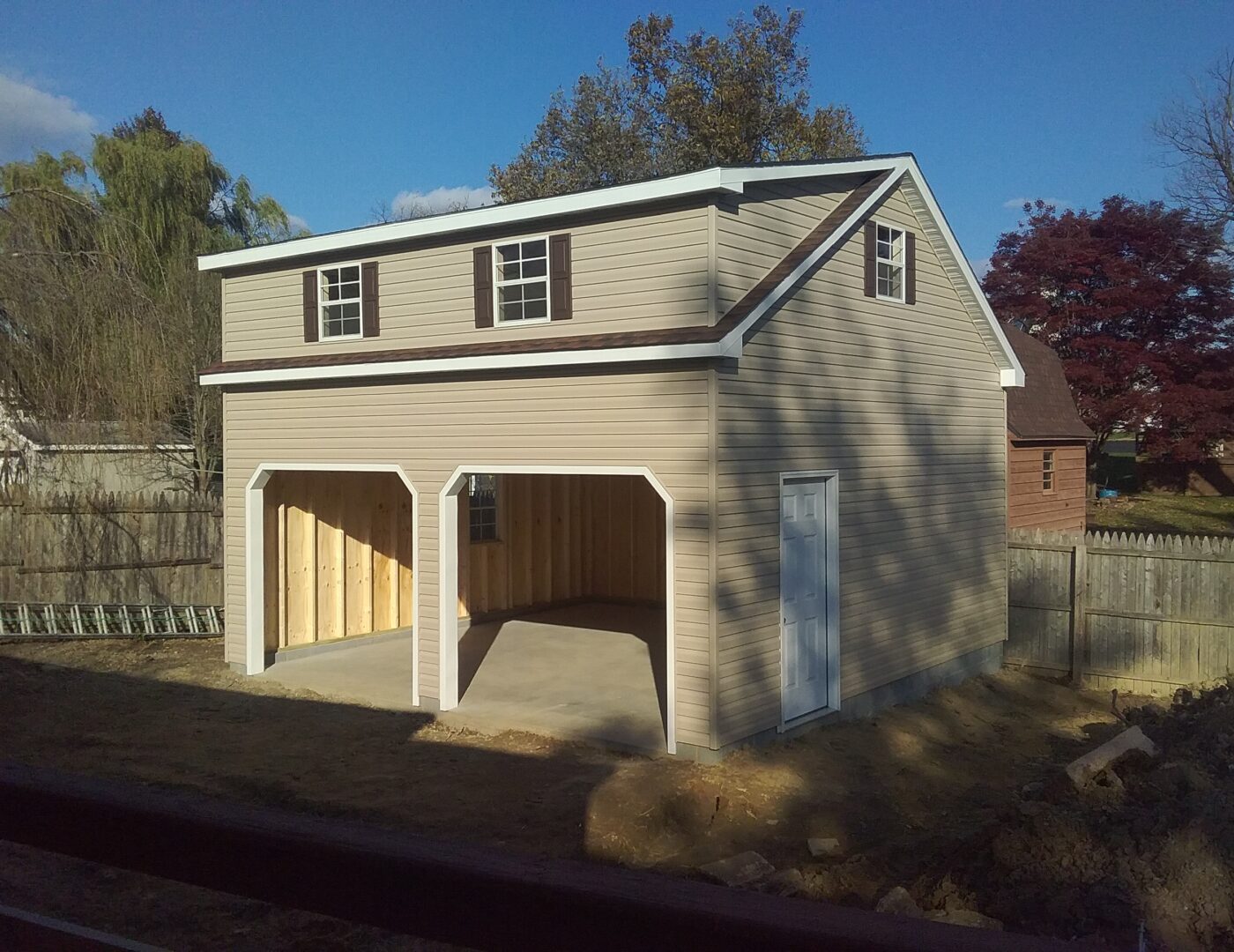 Vinyl Doublewide 2 Story Doublewide Garage